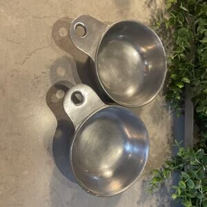 Vintage Set of 2 RWP Wilton Armetale Plough Tavern 10.4oz Porringer Bowls